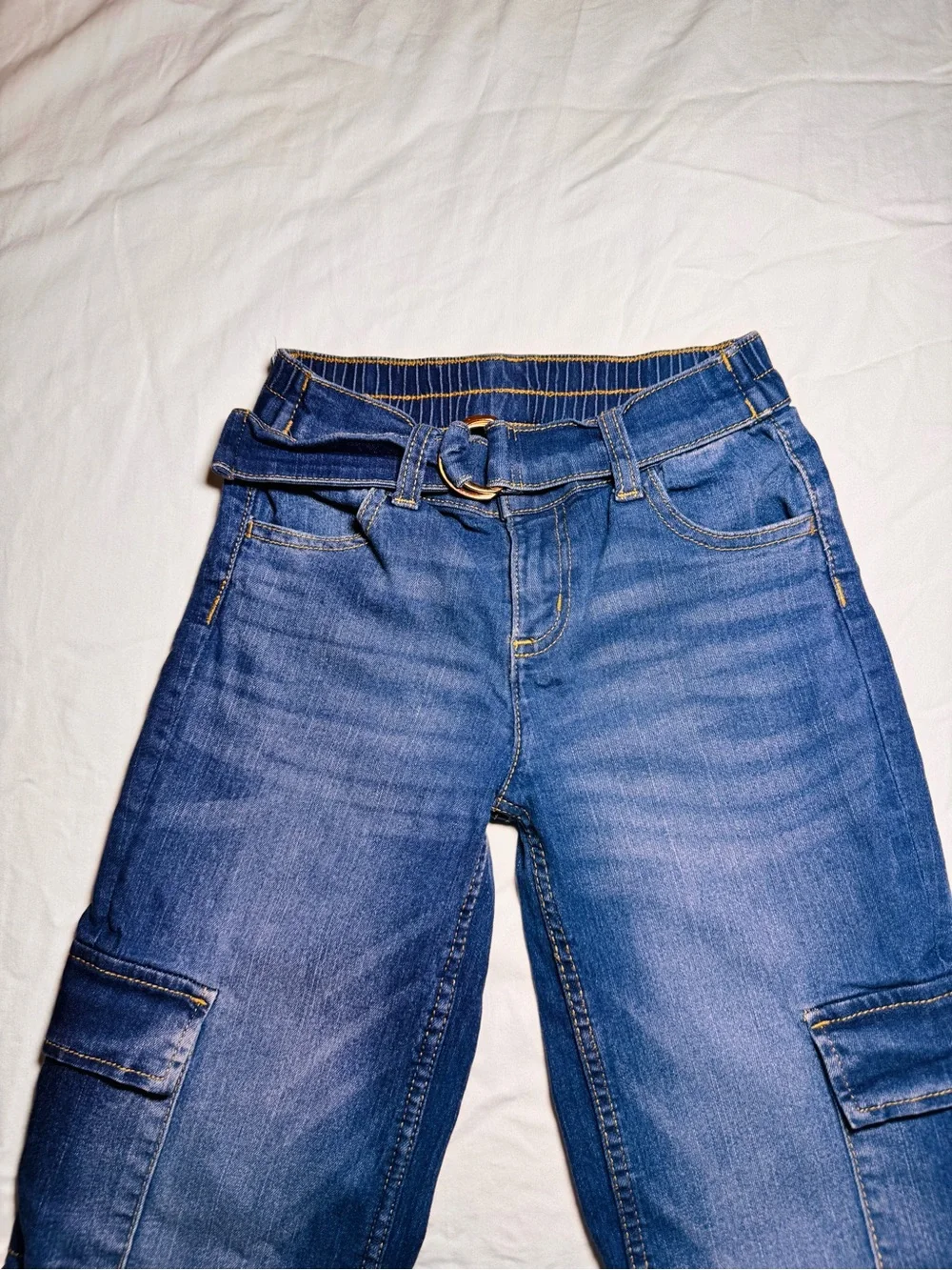 Girls wide leg jeans